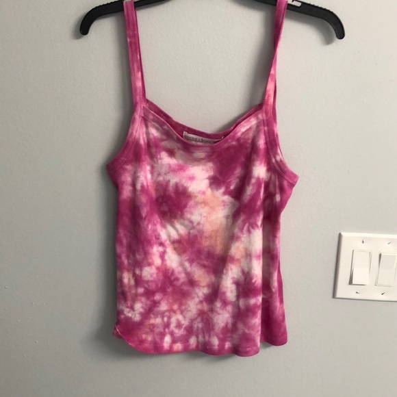 Rebellious One Tops - Pretty raspberry tie-dye tank